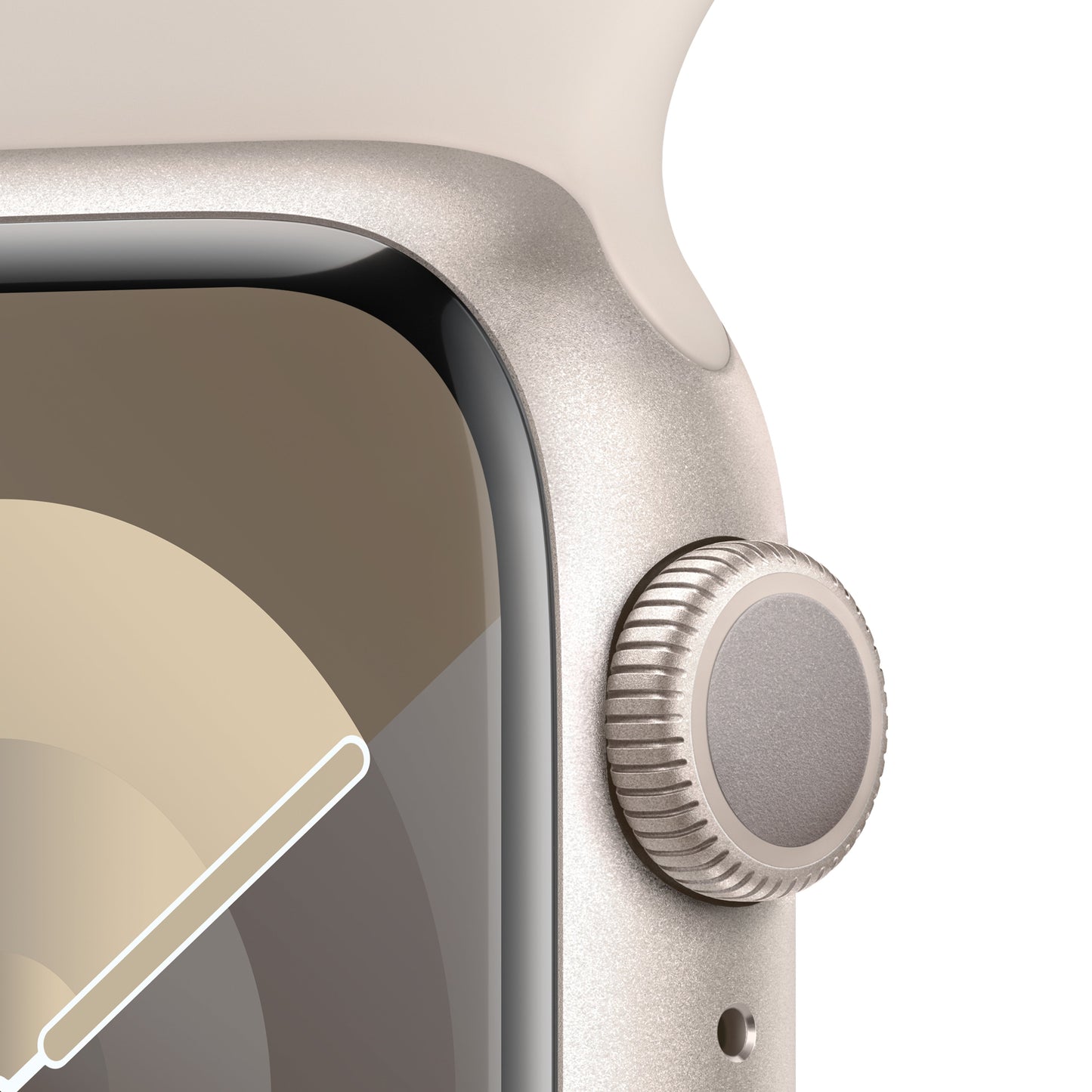 Apple Watch Series 9 GPS 41mm Starlight Aluminum Case with Starlight Sport Band - S/M