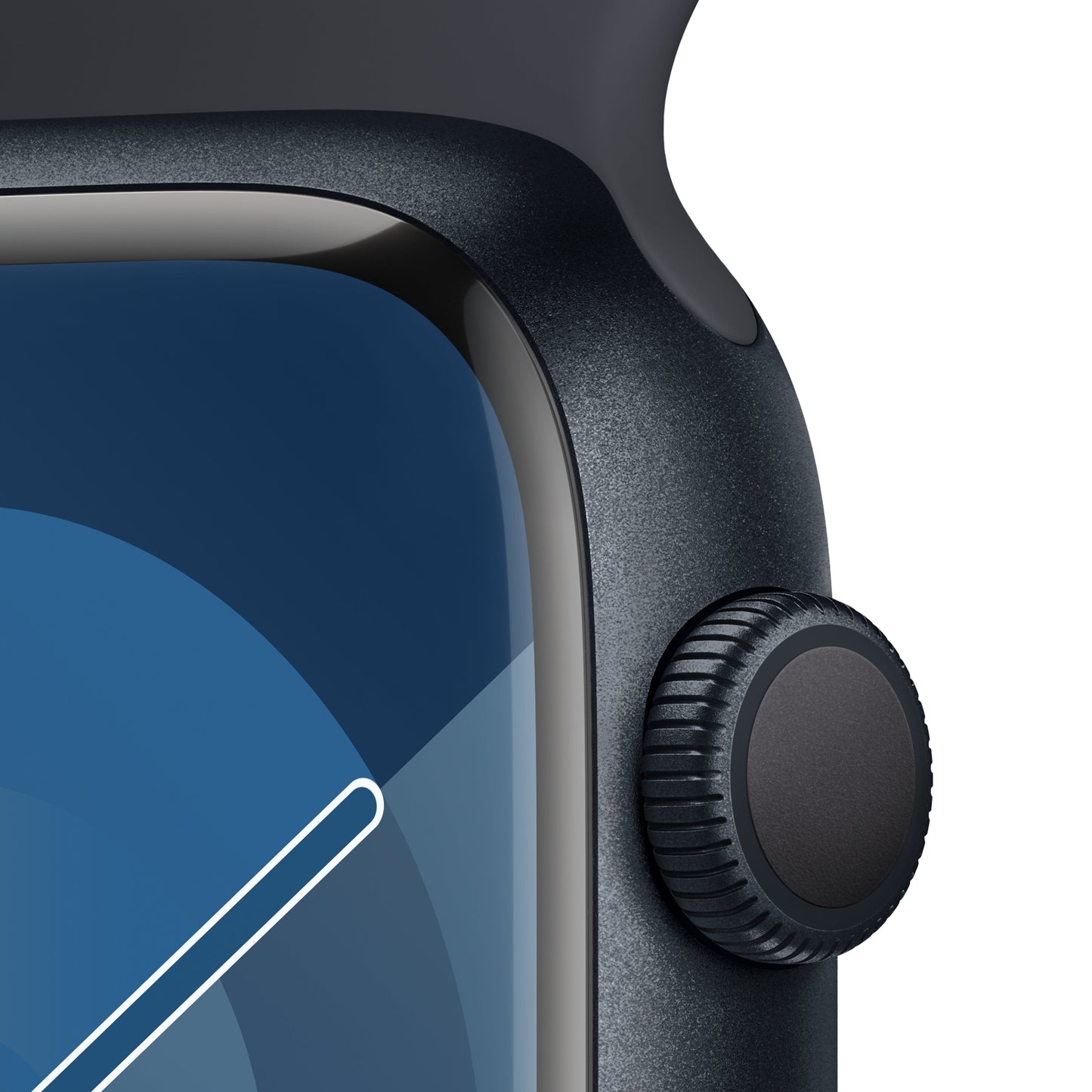 Apple Watch Series 9 GPS 45mm Midnight Aluminum Case with Midnight Sport Band - M/L