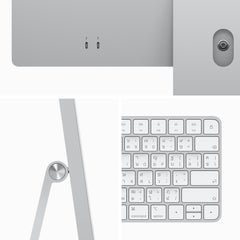 24-inch iMac with Retina 4.5K display: Apple M3 chip with 8‑core CPU and 10‑core GPU, 256GB SSD - Silver
