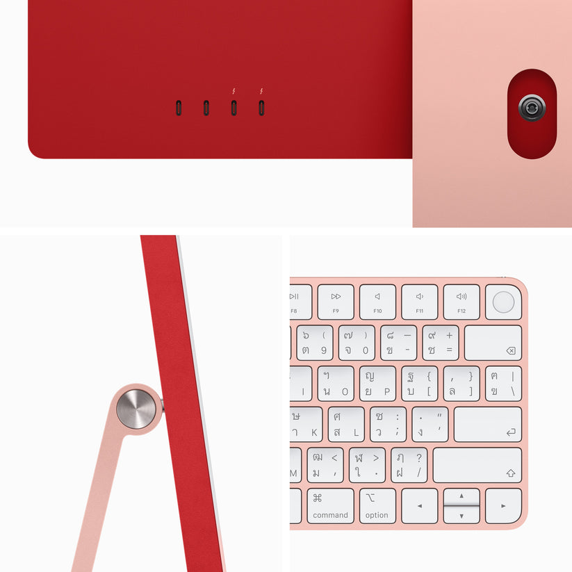 24-inch iMac with Retina 4.5K display: Apple M3 chip with 8‑core CPU and 10‑core GPU, 512GB SSD - Pink