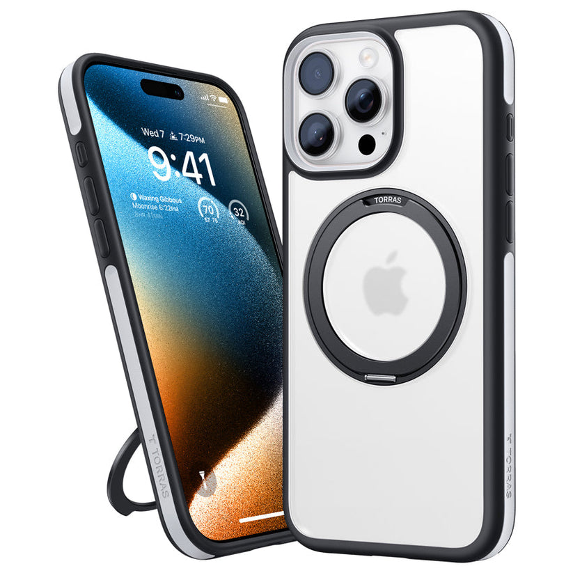 เคส Torras Ostand R Fusion สำหรับ iPhone 16 Pro Max สี Black จากแบรนด์ TORRAS
