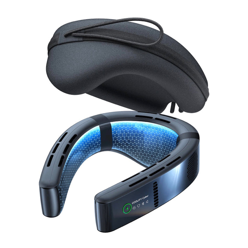 พัดลมคล้องคอ Torras Coolify Cyber สี Black คลายร้อน เย็นสบาย จากแบรนด์ TORRAS