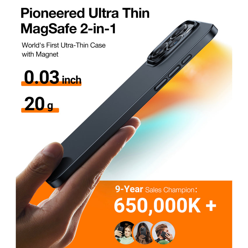 Torras OriginFit-Mag for iPhone 15 Pro Max - Black