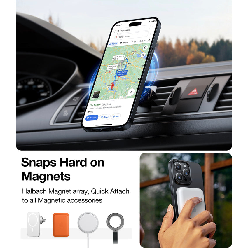Torras OriginFit-Mag for iPhone 15 Pro - Black