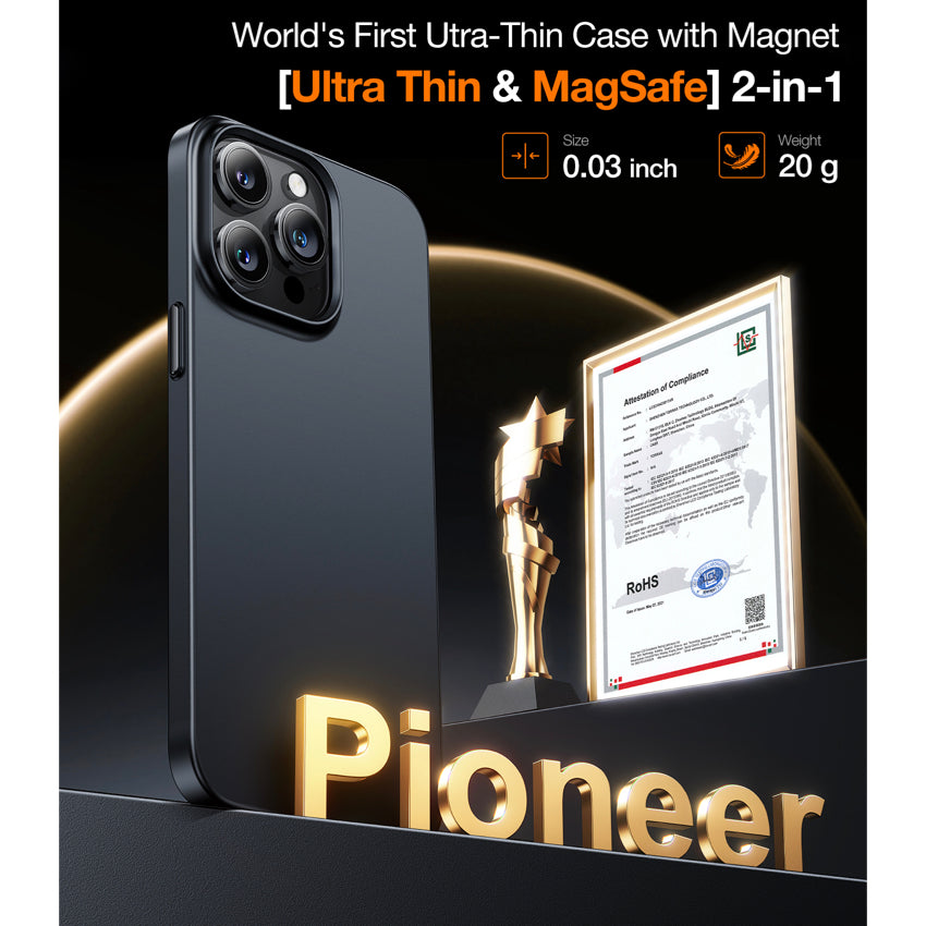 Torras OriginFit-Mag for iPhone 15 Pro Max - Titanium Grey