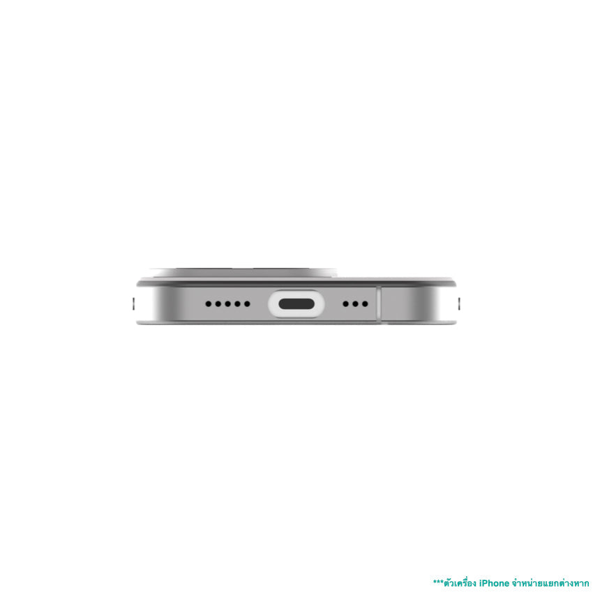 iPhone 16 Pro Case Uniu Ultra Aluminum Bumper - Titanium White