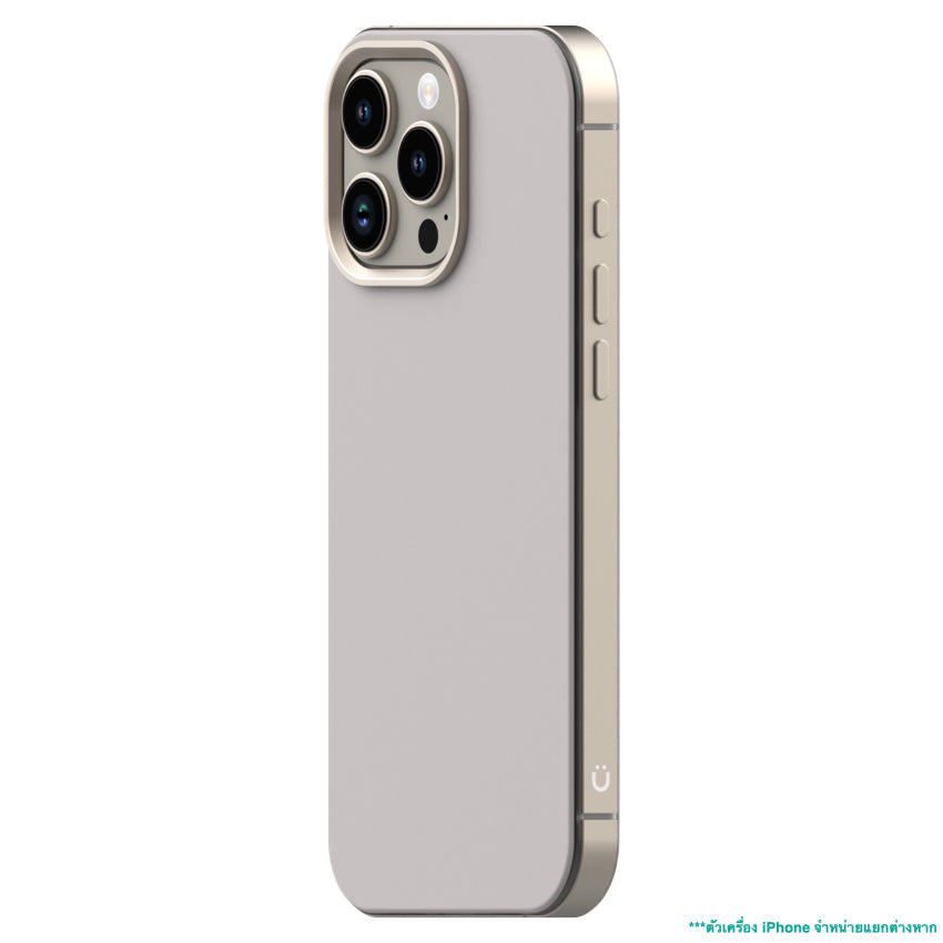 iPhone 16 Pro Max Case Uniu Ultra Aluminum Bumper - Titanium Gray