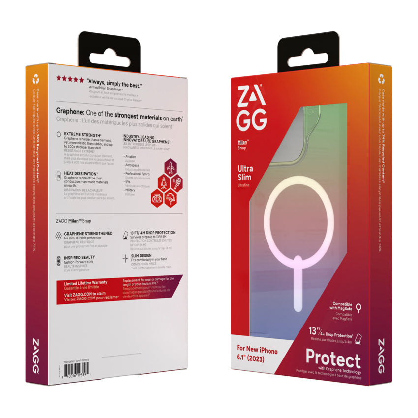 ZAGG Milan Snap for iPhone 15 - Iridescent
