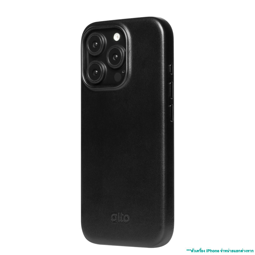 Alto Clop Leather Magnetic Case for iPhone 16 Pro - Raven