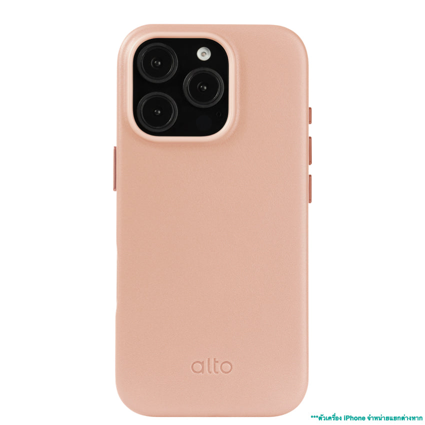 Alto Clop Leather Magnetic Case for iPhone 16 Pro - Pink