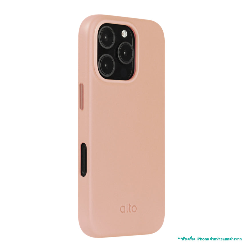 Alto Clop Leather Magnetic Case for iPhone 16 Pro - Pink