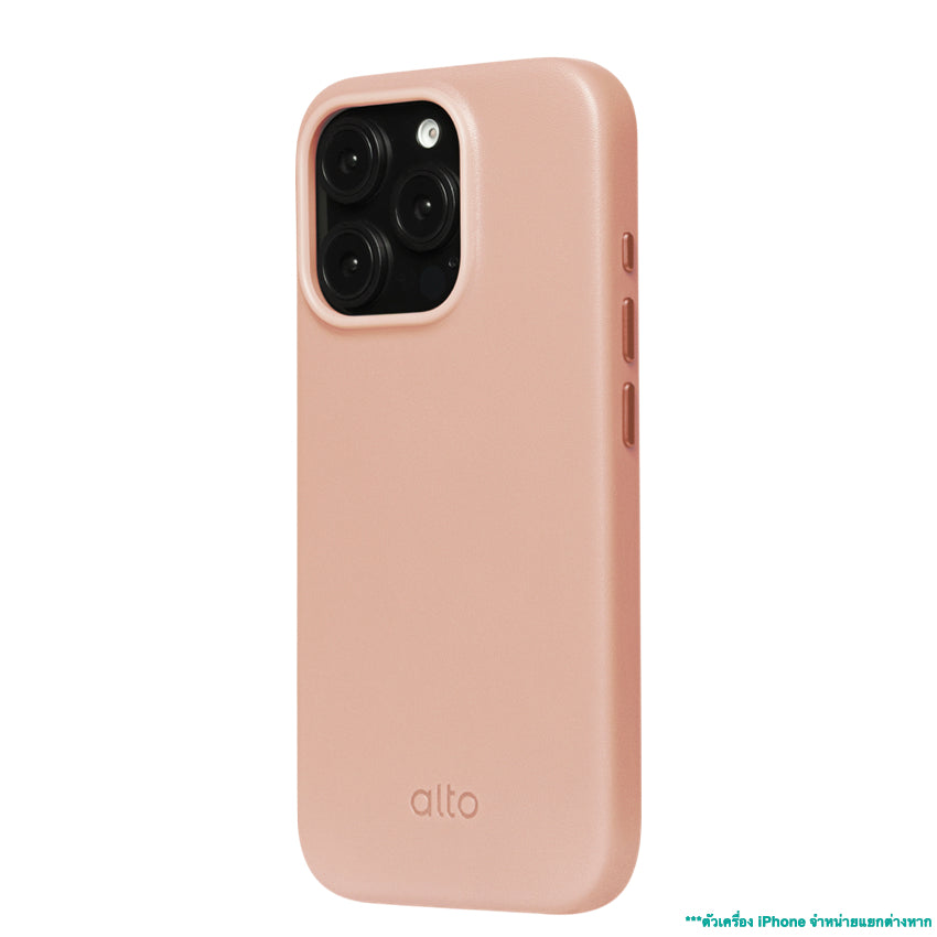 Alto Clop Leather Magnetic Case for iPhone 16 Pro - Pink