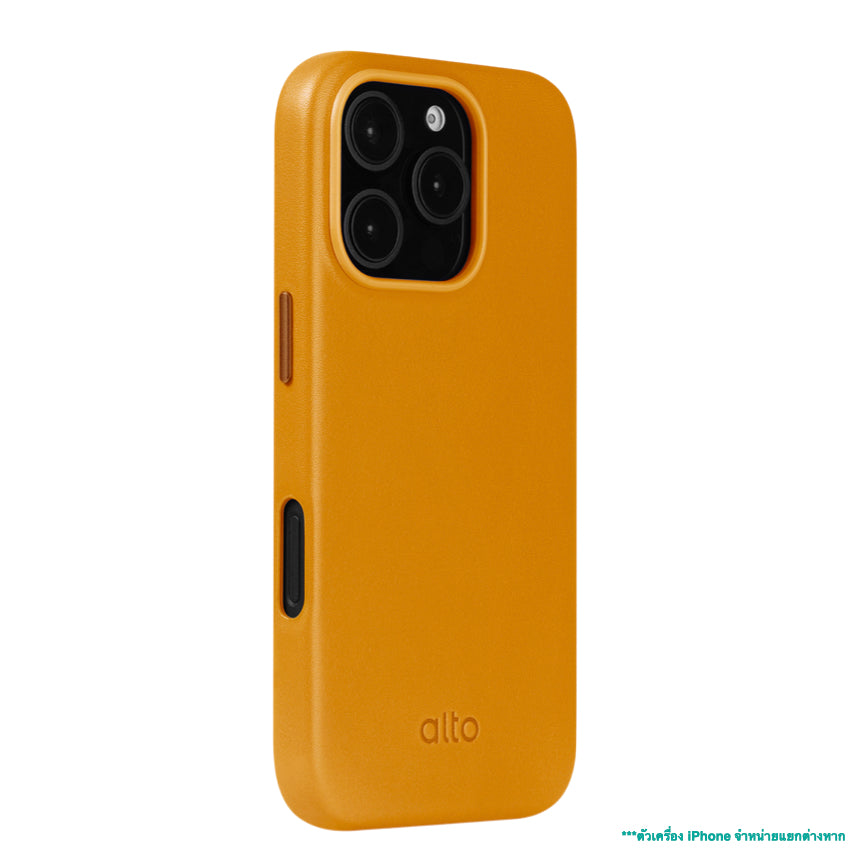 Alto Clop Leather Magnetic Case for iPhone 16 Pro - Caramel