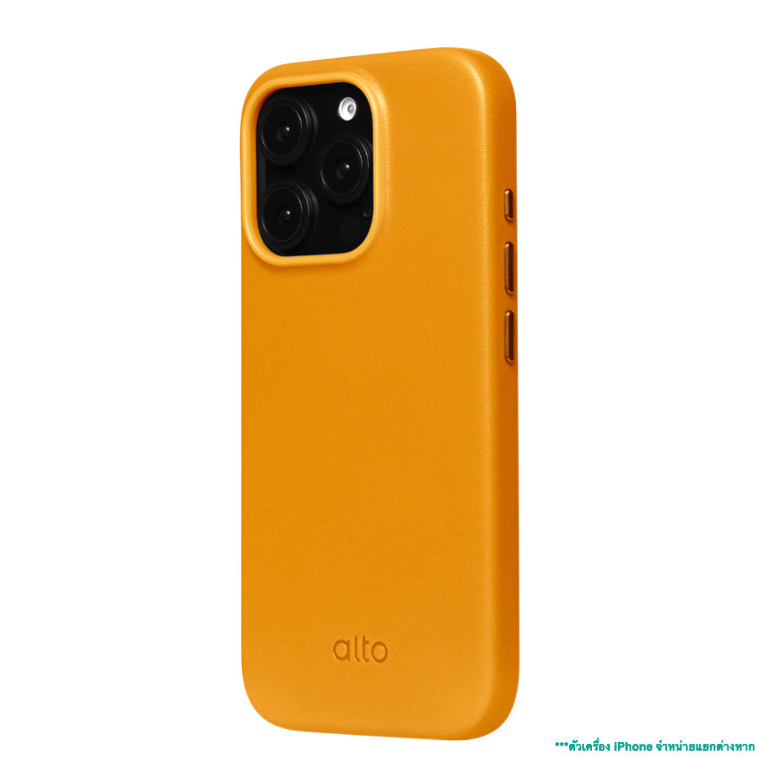 Alto Clop Leather Magnetic Case for iPhone 16 Pro - Caramel
