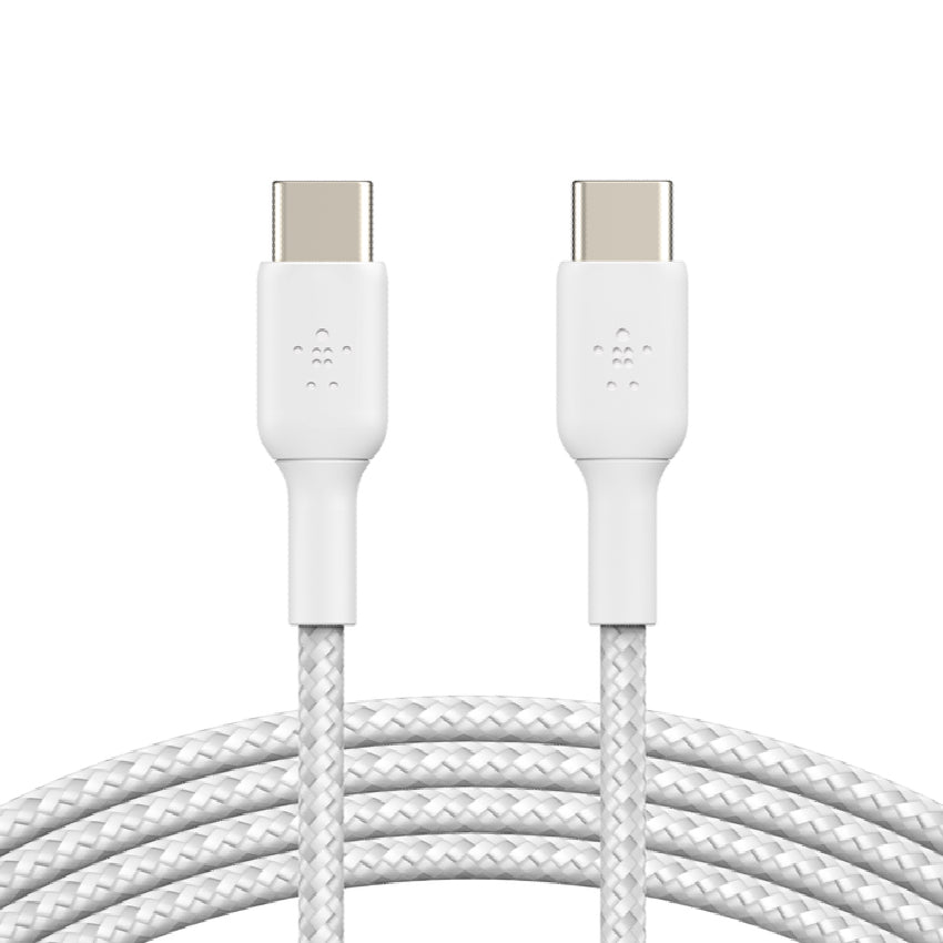 BELKIN BOOST CHARGE Braided USB-C to C Cable 60W 1M - White