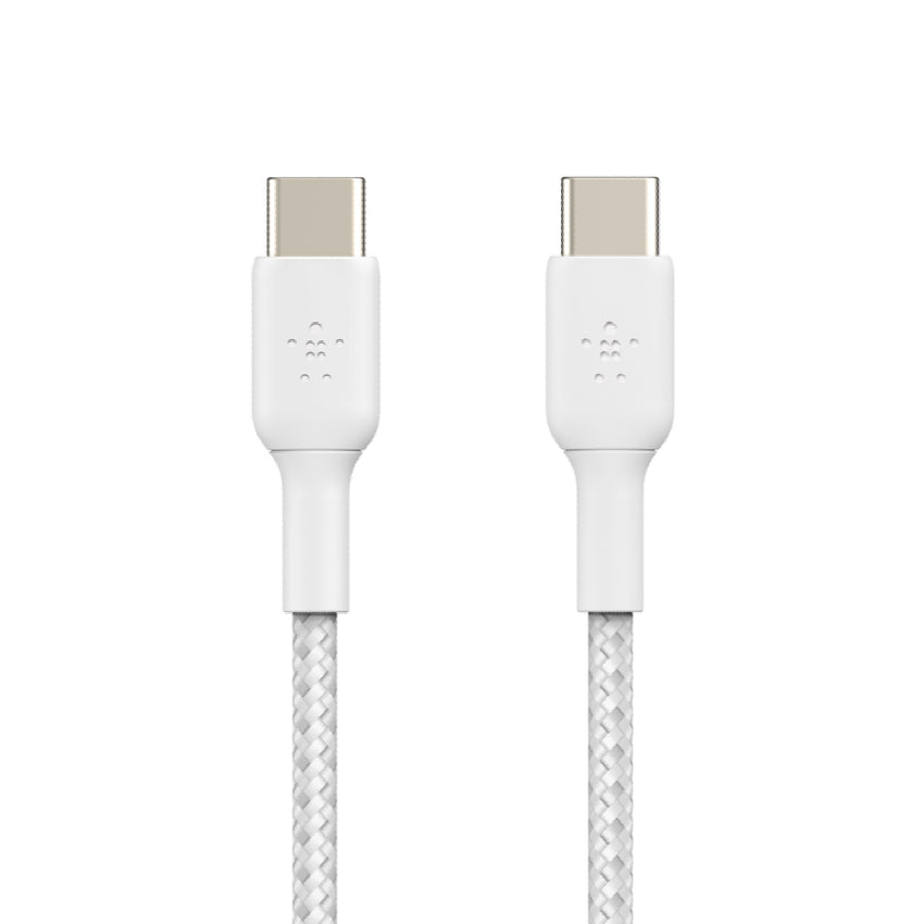 BELKIN BOOST CHARGE Braided USB-C to C Cable 60W 1M - White