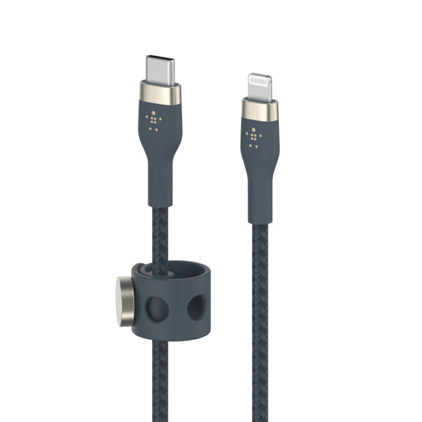BELKIN BOOST CHARGE Pro Flex Double-Braided Silicone USB-C to Lightning 1M - Blue