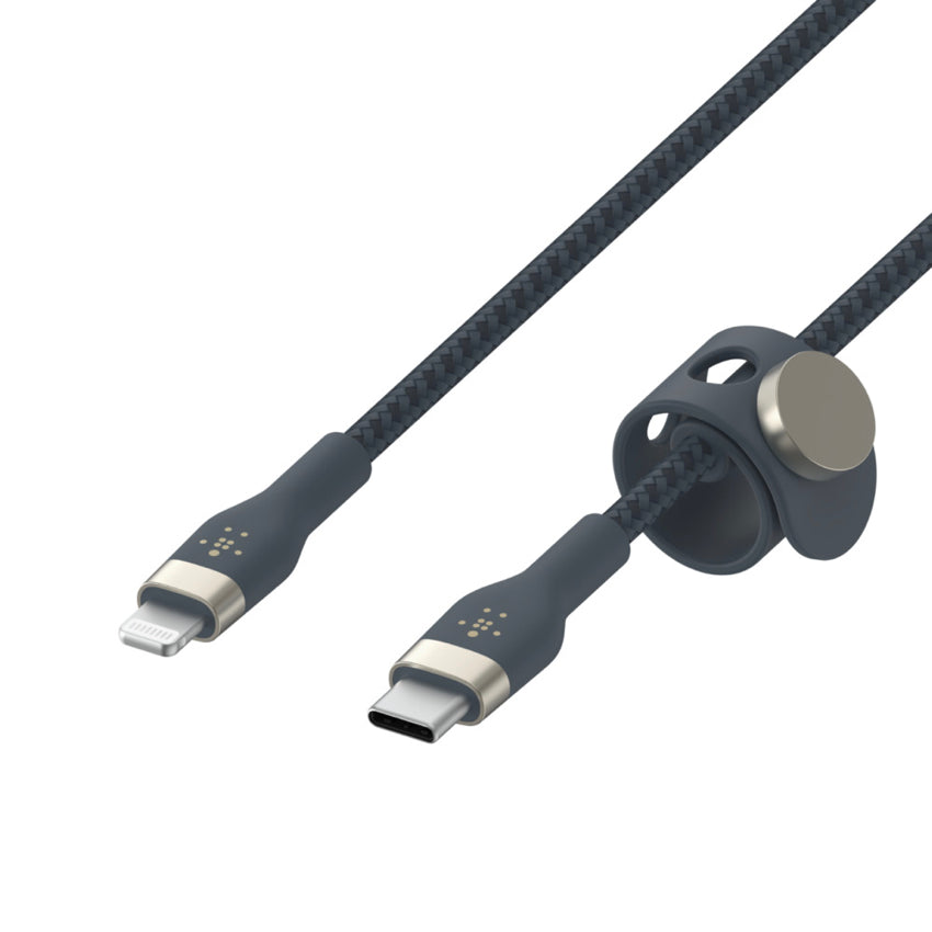 BELKIN BOOST CHARGE Pro Flex Double-Braided Silicone USB-C to Lightning 1M - Blue