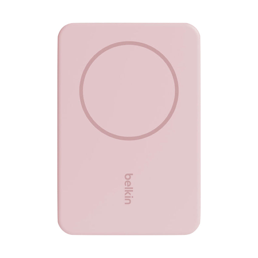 BELKIN BOOST CHARGE Magnetic 7.5W Wireless Power Bank 5K with Kickstand - Pink