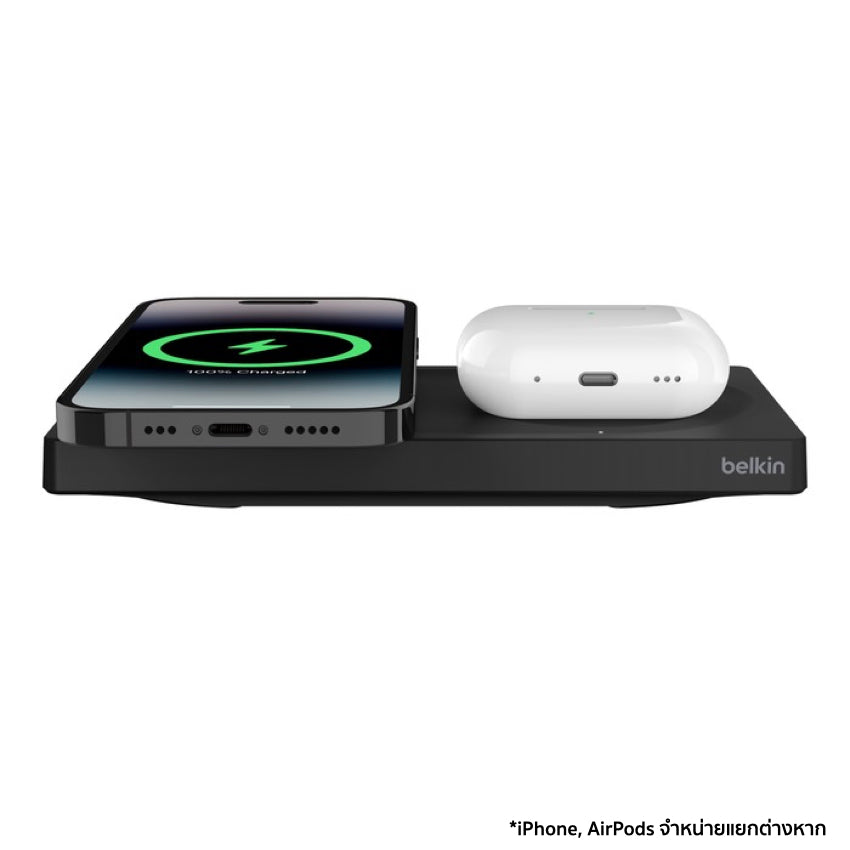 BELKIN BOOST CHARGE MagSafe 2 in 1 Wireless Charging Pad - Black