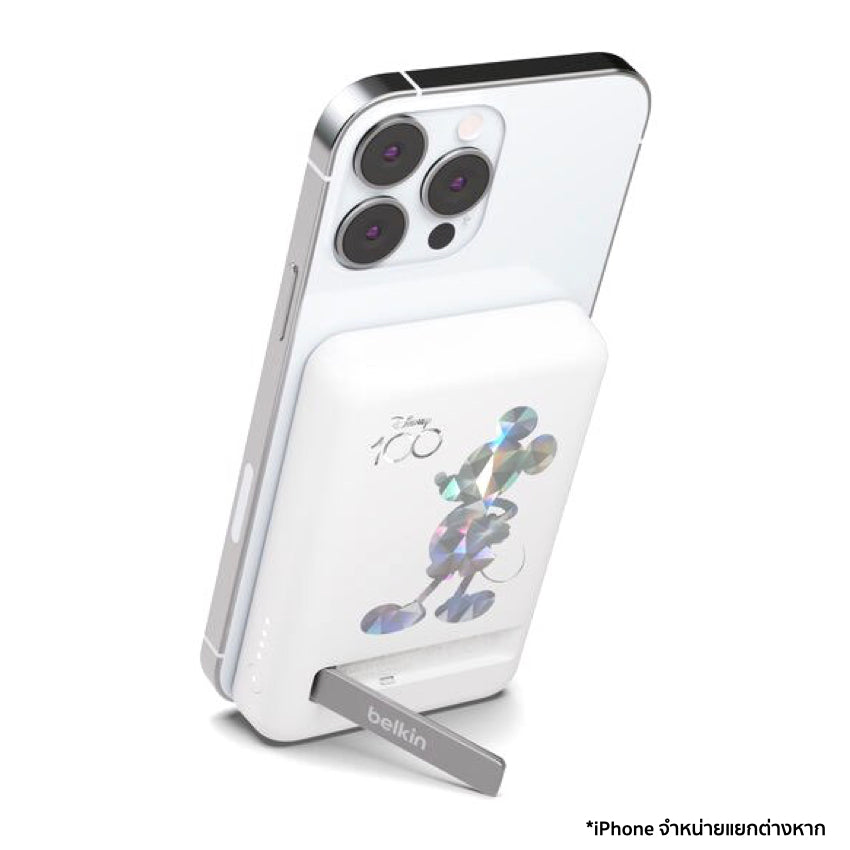 BELKIN BOOST CHARGE Magnetic 7.5W Wireless Power Bank 5K with Kickstand - Mickey Mouse