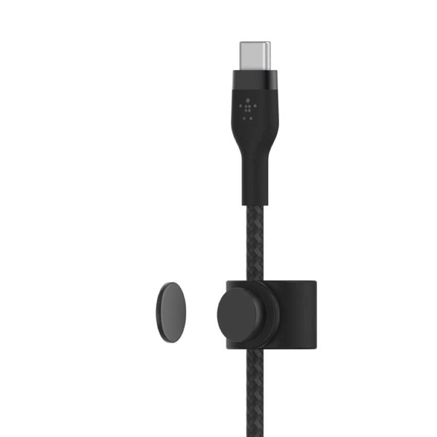 BELKIN BOOST CHARGE Pro Flex Double-Braided Silicone USB-C to C 1M 60W - Black