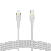 BELKIN BOOST CHARGE Pro Flex Double-Braided Silicone USB-C to C 1M 60W - White