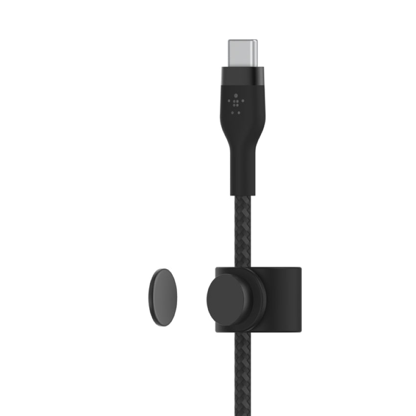 BELKIN BOOST CHARGE Pro Flex Double-Braided Silicone USB-C to Lightning 1M - Black