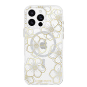 CASE MATE Floral Gems Gold with Magsafe for iPhone 16 Pro