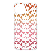 COACH Protective Case for iPhone 14 - Signature C Pink Ombre Glitter