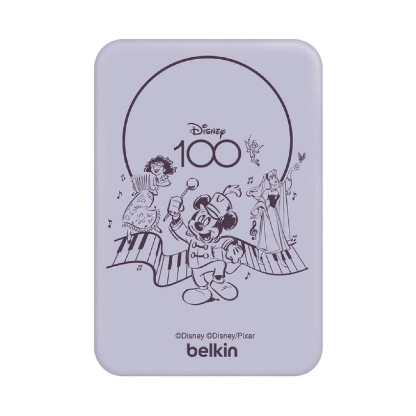 BELKIN BOOST CHARGE Magnetic 7.5W Wireless Power Bank 5K with Kickstand - Disney Musical
