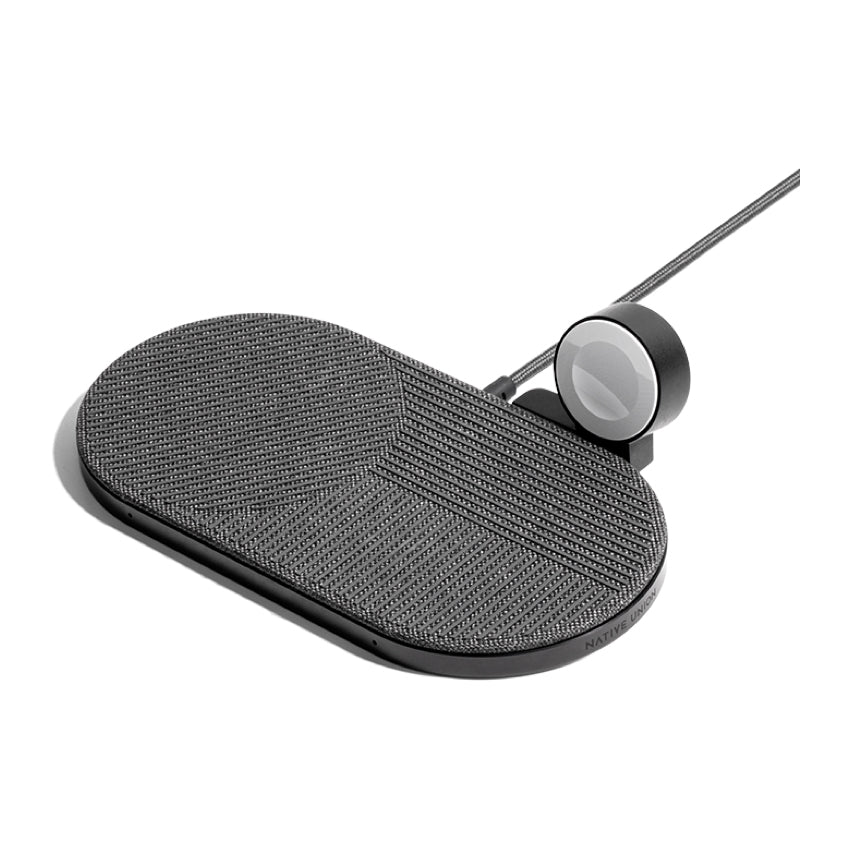 NATIVEUNION DROP XL WATCH CHARGE-PAD-FABRIC-SLATE-US-EU-UK
