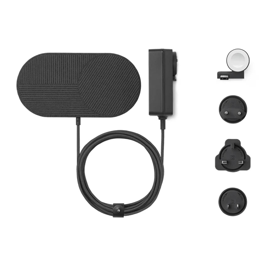 NATIVEUNION DROP XL WATCH CHARGE-PAD-FABRIC-SLATE-US-EU-UK