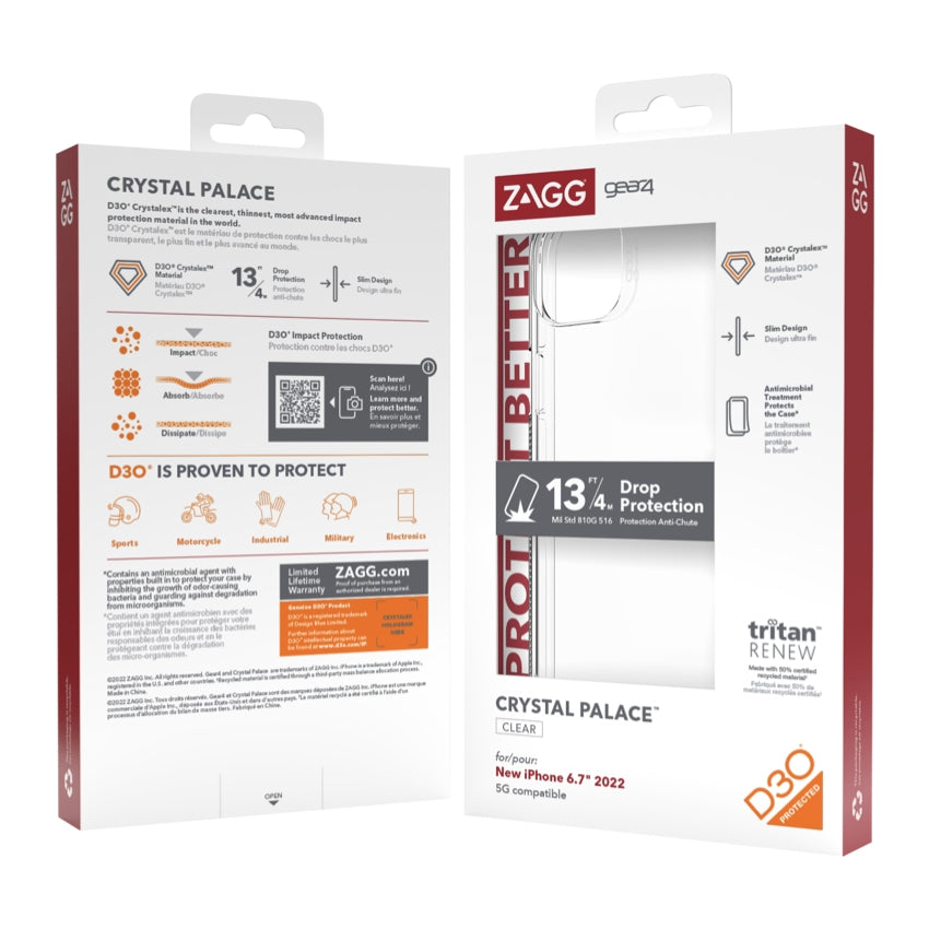 GEAR4 Crystal Palace for iPhone 14 Plus - Clear