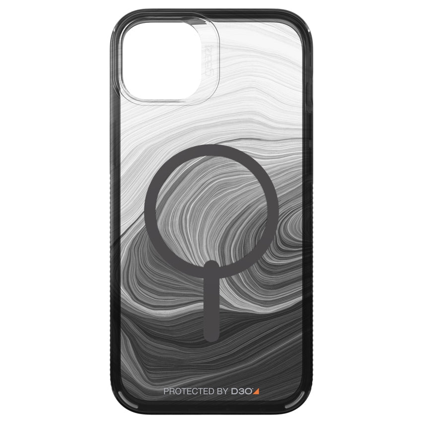 iPhone 14 Plus Case Gear4 Milan Snap - Black Swirl
