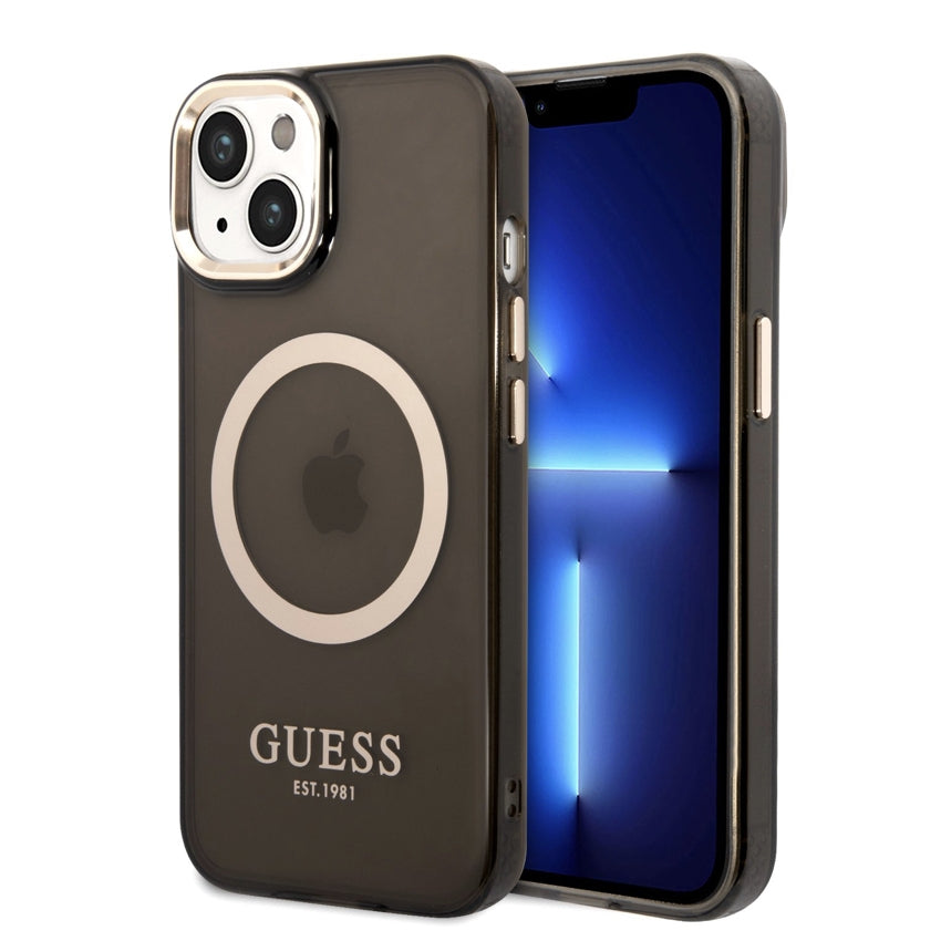 iPhone 14 Case Guess Colors Edition MagSafe - Black