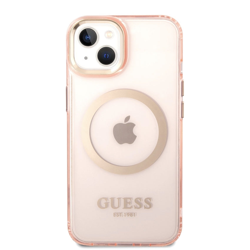 iPhone 14 Case Guess Colors Edition MagSafe - Pink