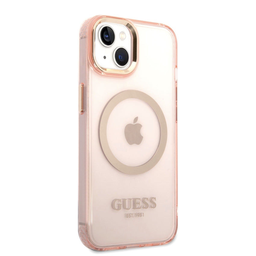 iPhone 14 Case Guess Colors Edition MagSafe - Pink