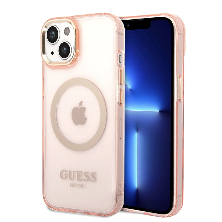 iPhone 14 Case Guess Colors Edition MagSafe - Pink