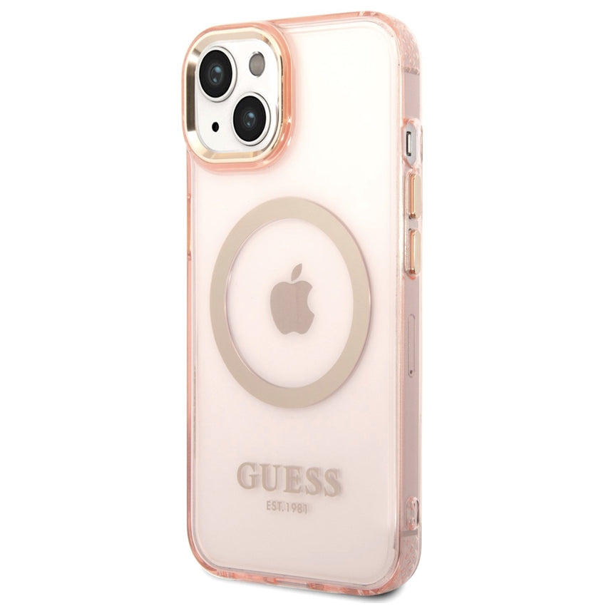 iPhone 14 Plus Case Guess Colors Edition MagSafe - Pink