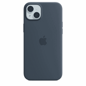 iPhone 15 Plus Silicone Case with MagSafe - Storm Blue