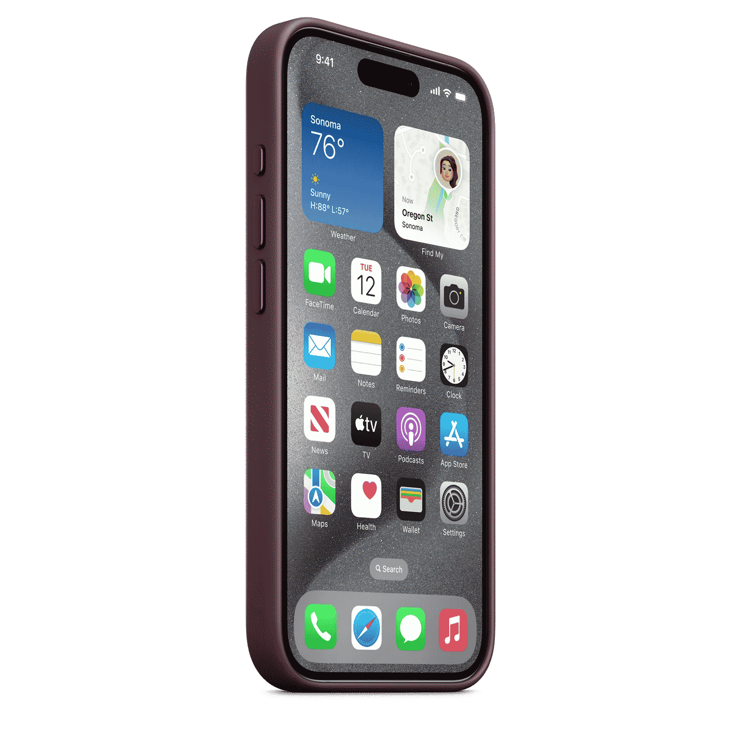 iPhone 15 Pro FineWoven Case with MagSafe - Mulberry