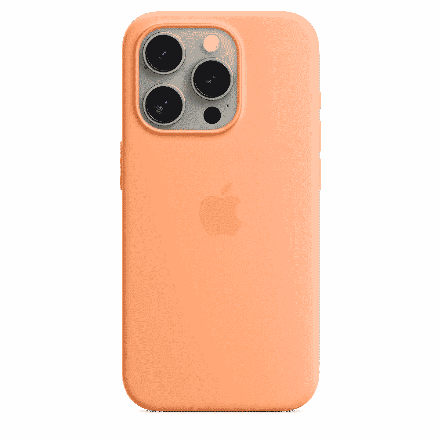 iPhone 15 Pro Silicone Case with MagSafe - Orange Sorbet