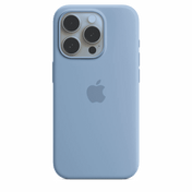 iPhone 15 Pro Silicone Case with MagSafe - Winter Blue