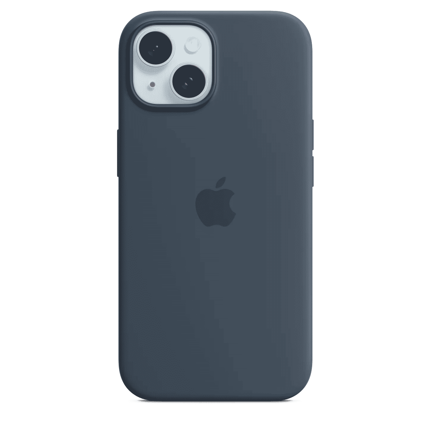 iPhone 15 Silicone Case with MagSafe - Storm Blue