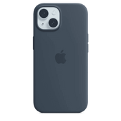 iPhone 15 Silicone Case with MagSafe - Storm Blue