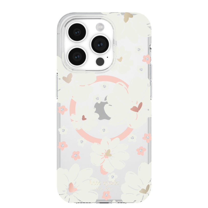 KATE SPADE Protective Case Mag for iPhone 15 Pro - Classic Peony