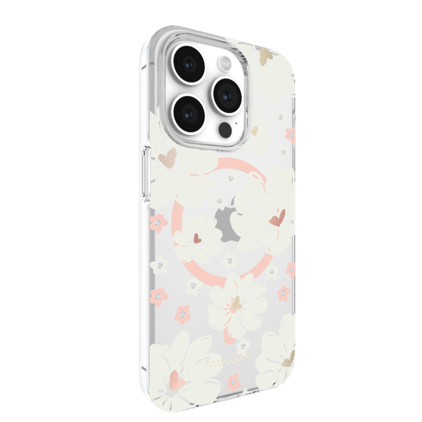 KATE SPADE Protective Case Mag for iPhone 15 Pro - Classic Peony