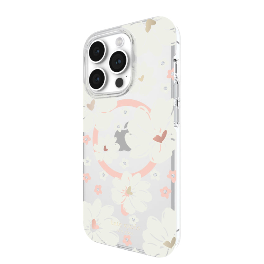 KATE SPADE Protective Case Mag for iPhone 15 Pro - Classic Peony