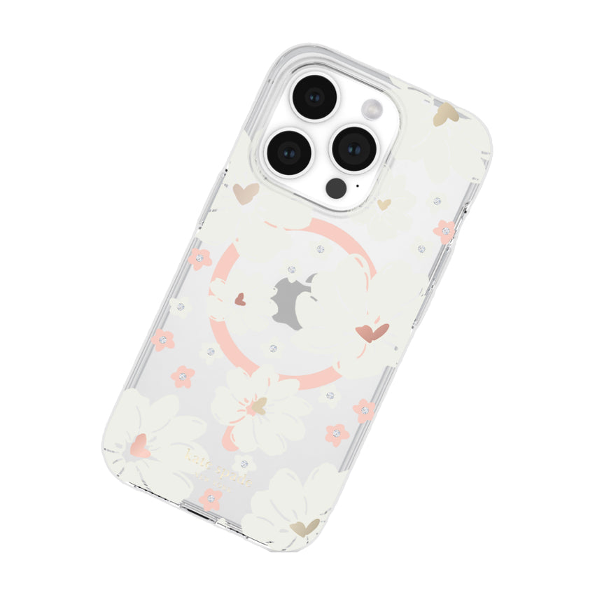 KATE SPADE Protective Case Mag for iPhone 15 Pro - Classic Peony